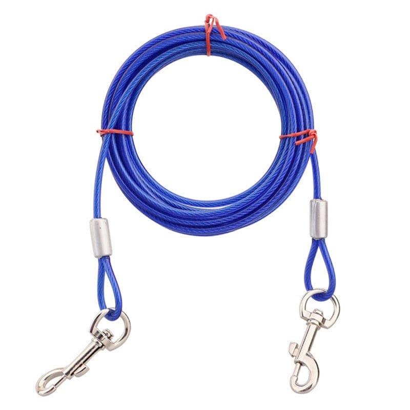 The Dogz Pawz Blue / 3m Long-lead Tie Out Cable