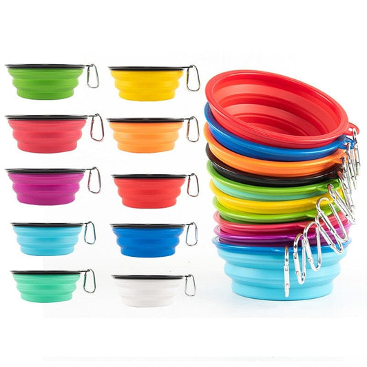 The Dogz Pawz Collapsible Silicone Bowl