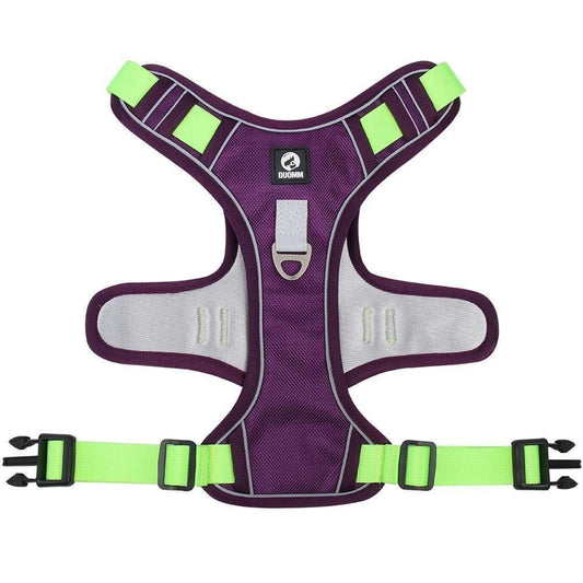 The Dogz Pawz Purple / S Adjustable Harness with Handle