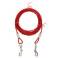 The Dogz Pawz Red / 3m Long-lead Tie Out Cable