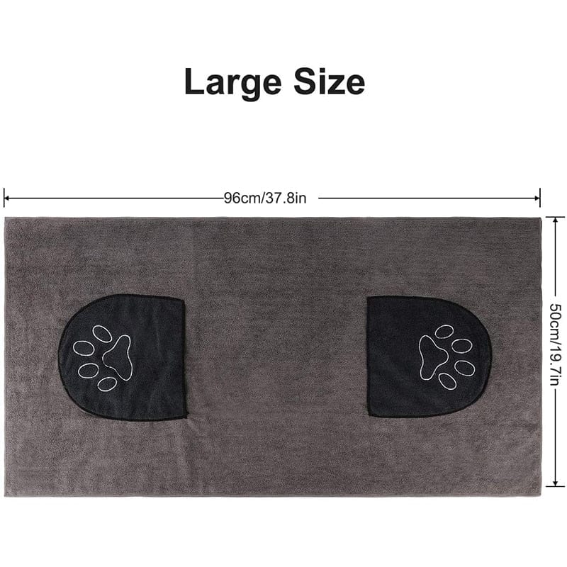 The Dogz Pawz Super Absorbent Microfibre Dog Towels